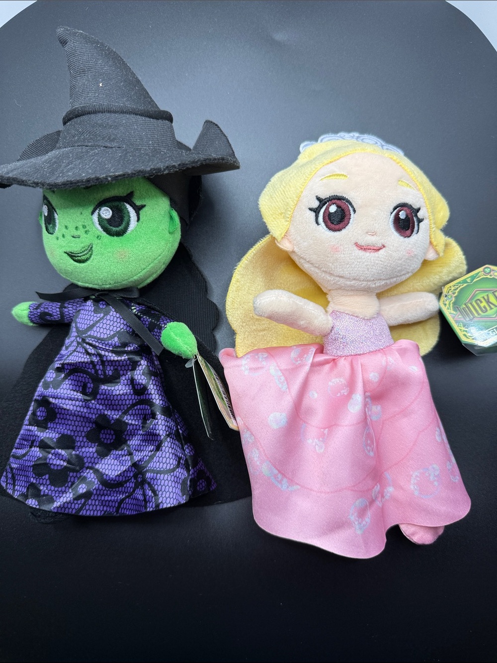Wicked Elphaba and Glinda Plush. NWT